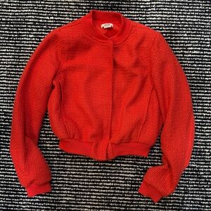 Jason Wu Red Bomber Jacket